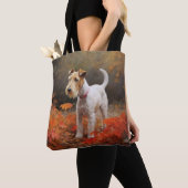 Wirefox Terrier im Herbst Leaves Fall Inspiriert Tasche (Von Nahem)