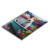 Wirefox Terrier on a Paddle: Ein Landschaftliches  Notizblock (Linke Seite)