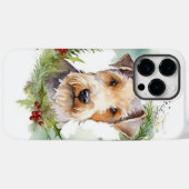 Wirefox Terrier Weihnachtsfeiertag Case-Mate iPhone Hülle (Rückseite (Horizontal))