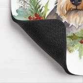Wirefox Terrier Weihnachtsfeiertag Mousepad (Ecke)