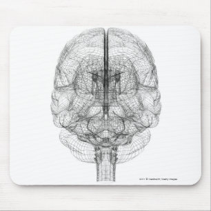 Wireframe des Gehirns Mousepad