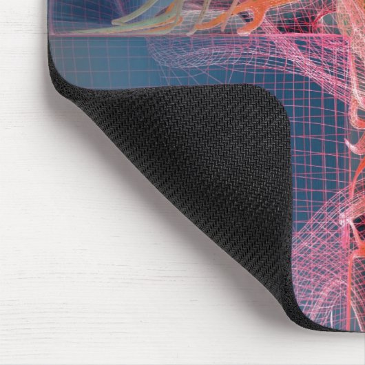 Wireframe des Inneres einer Niere Mousepad (Ecke)