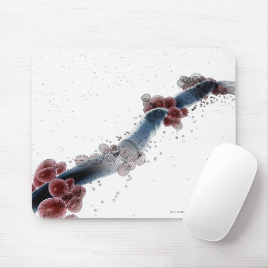 Wireframe mikroskopische Ansicht von Candida Mousepad (Mit Mouse)