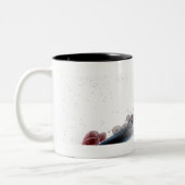 Wireframe mikroskopische Ansicht von Candida Zweifarbige Tasse (Links)