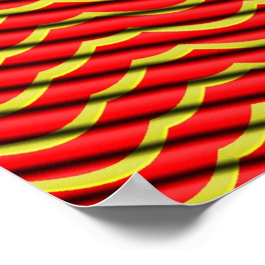 Wireframe Mollusks strahlen Denkblasen aus Poster (Ecke)