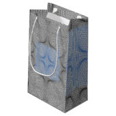 Wireframe muster 08.B LGrey BG Kleine Geschenktüte (Rückseite Schrägansicht)