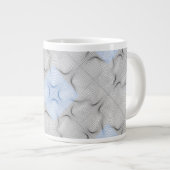 Wireframe-Muster 08.B Weiße BG Jumbo-Tasse (Vorderseite Rechts)
