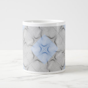 Wireframe-Muster 08.B Weiße BG Jumbo-Tasse