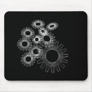 Wireframe, Skelett, dreidimensionales Modell Mousepad