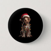 Wirehaired Inting Griffon Christmas Graphics Dog L Button (Vorderseite)