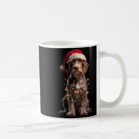 Wirehaired Inting Griffon Christmas Graphics Dog L Kaffeetasse (Rechts)