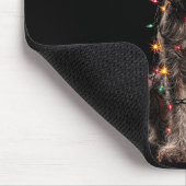 Wirehaired Inting Griffon Christmas Graphics Dog L Mousepad (Ecke)