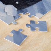 Wirehaired Pointing Griffon Christmas Red Truck Puzzle (Seite)