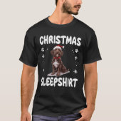Wirehaired Pointing Griffon Dog Nightgown Pajama C T-Shirt (Vorderseite)