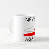 Wirehanger nie wieder Kaffee Tasse (Vorderseite Links)