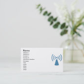 Wireless Business Card Visitenkarte (Stehend Vorderseite)