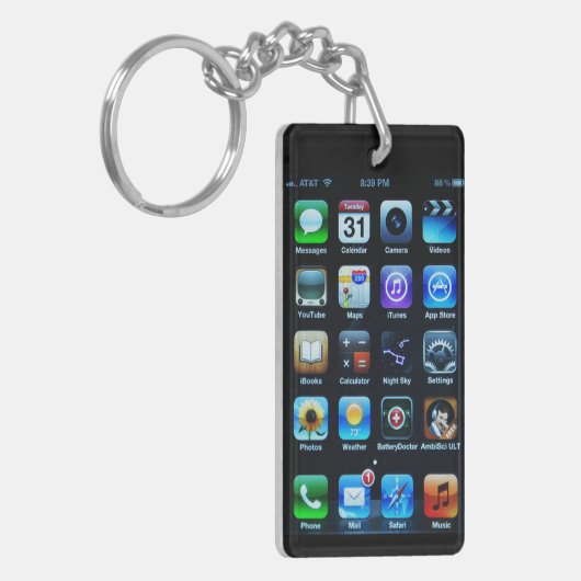 Wireless Mobile Acrylschlüsselkette Schlüsselanhänger (Vorderseite links)