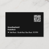 Wireless-Netzwerkkennwort-Gast Visitenkarte (Rückseite)