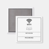 Wireless-Netzwerkkennwort QR-Code Modernes Busines Magnet (Vorderseite/Rückseite)