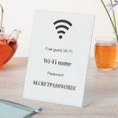 Wireless-Netzwerkkennwort Sockelschild (In Situ)