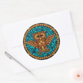 Wireless Owl, Color Perception Test, Schwarz Runder Aufkleber (Umschlag)