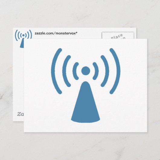 Wireless Postkarte (Vorne/Hinten)