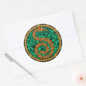 Wireless-Python, Farbwahrnehmungstest, Schwarz Runder Aufkleber (Umschlag)