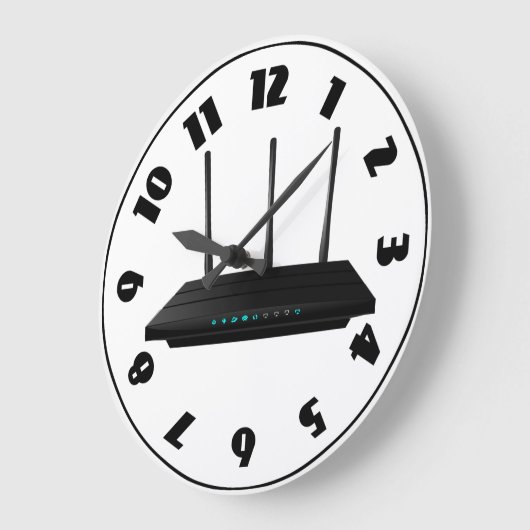 Wireless-Router-Uhr Große Wanduhr (Winkel)