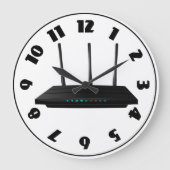 Wireless-Router-Uhr Große Wanduhr (Vorderseite)