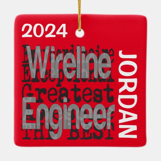 Wireline Engineer Extraordinaire CUSTOM Keramikornament (Rückseite)