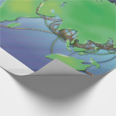 Wires of the World - Unterseekabel Geschenkpapier (Ecke)