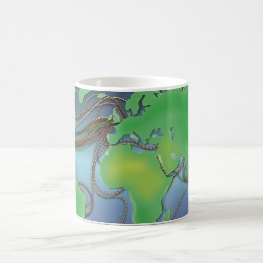 Wires of the World - Unterseekabel Kaffeetasse (Mittel)