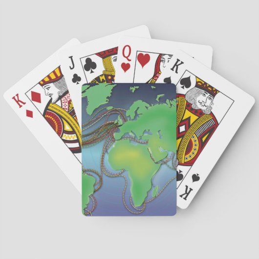 Wires of the World - Unterseekabel Spielkarten (Rückseite)