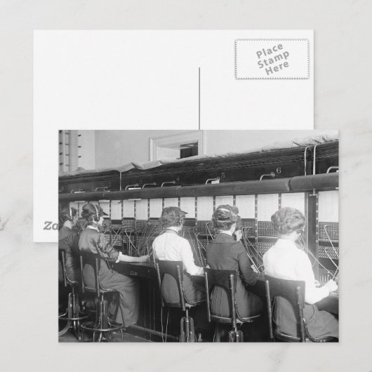 Wires überquert: 1914 postkarte (Vorne/Hinten)