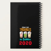 Wirf deine Probleme in Blasen ab| Boba Tea Liebhab Planer (Rückseite)