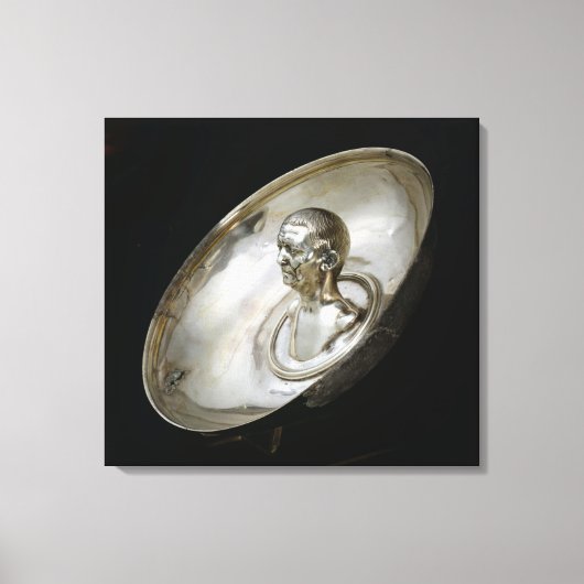 Wirf dich mit der Büste eines Mannes im Inneren Leinwanddruck (Vorderseite)