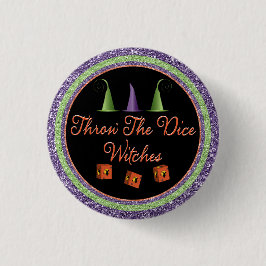 Wirf die Würfel Halloween Sparkle Bunco Button