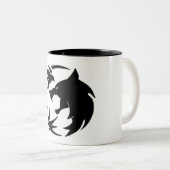 Wirf eine Münze zum Hexer Zweifarbige Tasse (VorderseiteRechts)