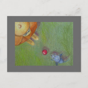 Wirf es ab postkarte