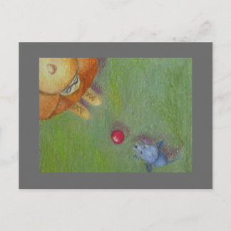 Wirf es ab postkarte