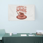 Wirf es auf das Kunstgewerbe auf dem Rad. Banner (Messeveranstaltung)