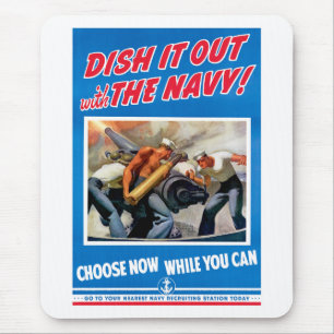 Wirf es mit der Marine aus! Mousepad
