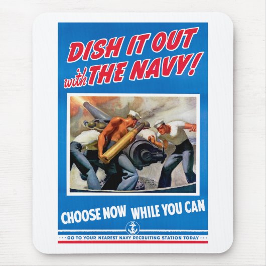 Wirf es mit der Marine aus! Mousepad (Vorne)