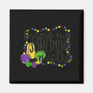Wirf etwas, Herr Mardi Gras-Perlen New Orleans Magnet