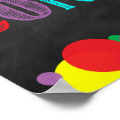 Wirf Freundlichkeit so um wie Confetti! Poster (Ecke)