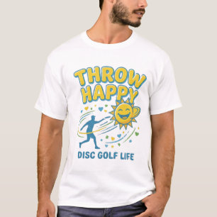 Wirf Happy Disc Golf T-Shirt   Positive Disc 