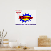 Wirf! Hatred ist hier nicht willkommen Poster (Küche)