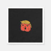 Wirf ihn aus wie ein Kürbis Trumpkin Halloween El Serviette (Vorderseite)