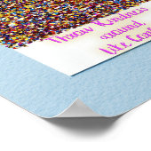 Wirf Kindness um wie Confetti Poster (Ecke)