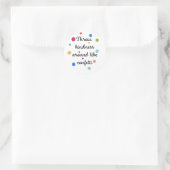 Wirf Kindness um wie Confetti Runder Aufkleber (Tasche)